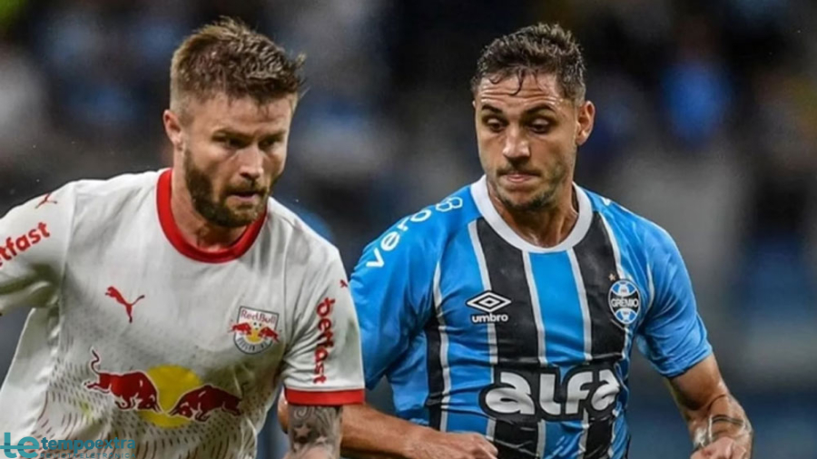 Grêmio sai na frente mas cede o empate nos minutos finais ao Bragantino e vê rival dormir na liderança do Brasileirão