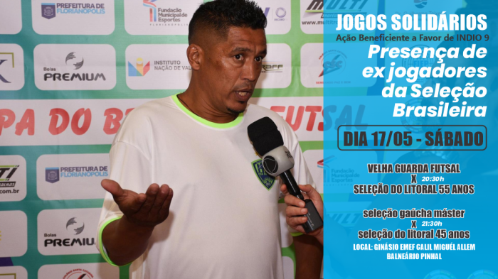 Futsal Solidário: Litoral Norte recebe jogos beneficentes em apoio ao ex-atleta Índio
