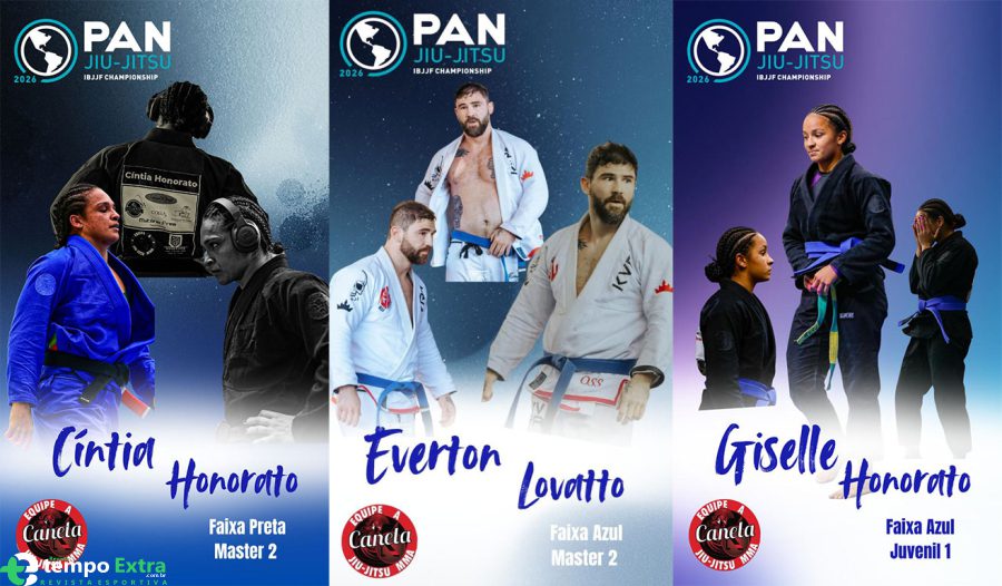 Atletas de Canela representam o Brasil no PAN de Jiu-Jitsu da IBJJF nos Estados Unidos